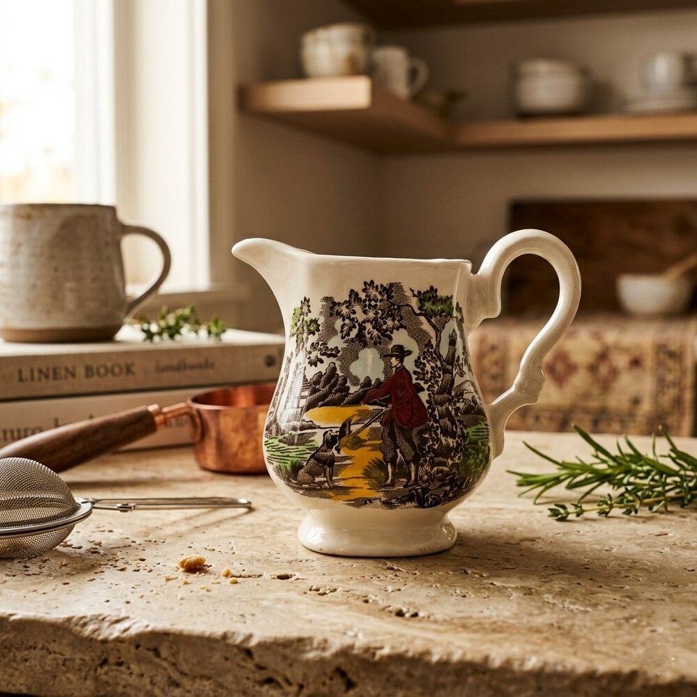 Myott, Son & Co. Ltd. "The Hunter" Porcelain Creamer